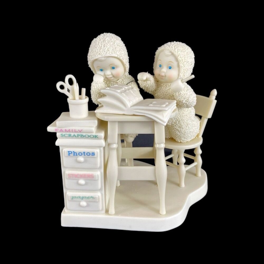 Department 56 Snow Babies ~ Scrapbook Crazy ~ 2004 Scrapbook Has Not Been Opened
